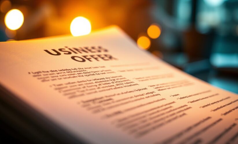 construção de oferta